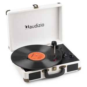 Audizio RP116CR – Pick-up portabil cu Bluetooth, USB și difuzoare integrate, crem 102.080 - Img 2