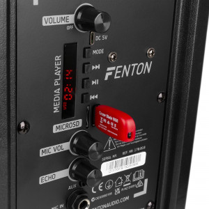 Boxa portabila Fenton FT8LED-MK2  170.018, cu baterie si microfon, bluetooth, bass 1x8''