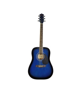 Chitară Acustică Flame DG 200 BLS – Model 4/4, Față din Molid, Corzi Metal, Albastru
