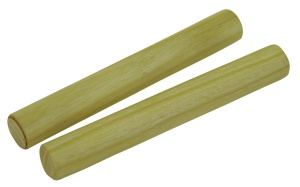 Dimavery Hardwood Claves din lemn tare – pereche de bețe ritmice pentru educație muzicală și percuție latină