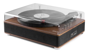 Fenton RP162 – Pick-up Bluetooth cu carcasă din lemn, USB, convertire vinil în MP3 și difuzoare stereo încorporate - Img 2
