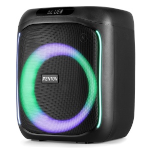 Fenton TRACK160 – Boxă portabilă cu acumulator, LED, 6.5", 30W RMS, Bluetooth/USB/SD - Img 3