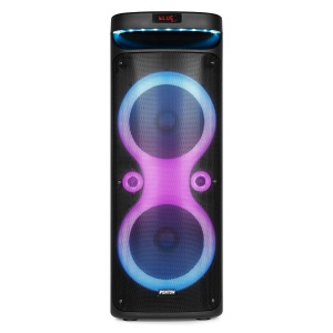 Fenton TRACK610 – Boxă portabilă cu acumulator, LED, 2x10", 240W, Bluetooth/USB/SD - Img 2