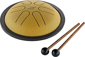 Meinl MSTD3G Sonic Energy Mini Steel Tongue Drum 6" – Do Major (C Major), Gold - Img 4