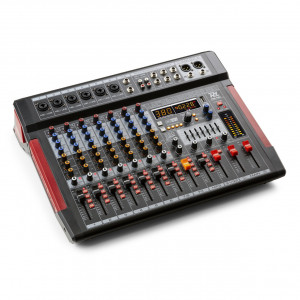 Mixer audio Power Dynamics PDM-T804 cu 8 canale, Bluetooth/USB/DSP