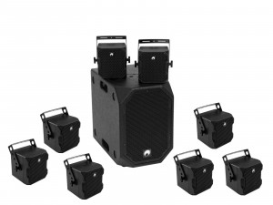 OMNITRONIC Set BOB-10A bk + 8x BOB-4 bk - Img 1