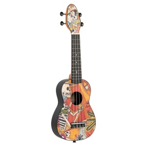 Ortega Keiki® K2-EM Ukulele Soprano Set – Ediția "El Muerto" - Img 2