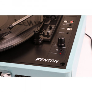 Pick-up Fenton RP115 102.106 Bluetooth, piele PU, albastru deschis