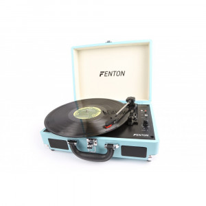 Pick-up Fenton RP115 102.106 Bluetooth, piele PU, albastru deschis
