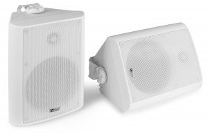 Power Dynamics BC65V set boxe exterior albe 150W, 100V/8 Ohm, IPX5, 952.114
