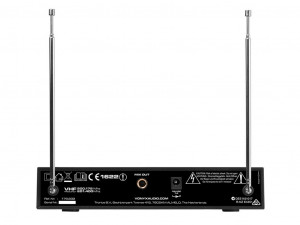 Sistem 2x microfoane lavaliera VHF wireless Vonyx WM522B - Img 4