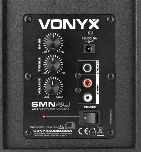 Vonyx SMN40W Set 2 monitoare de studio active, 4”, 50W RMS, alb - Img 3