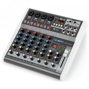 Vonyx VMM-K602 mixer analog pasiv 6 x canale Bluetooth USB DSP