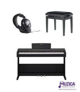 Yamaha YDP-105 Black – Pachet Complet pentru Studiu și Interpretare
