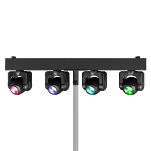 Beamz PANTHER QUATRO – Bară de lumini cu 4 capete mobile RGBW de 40W, mod DMX și control individual - Img 4