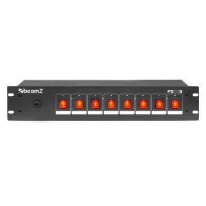 BeamZ PS08S – Panou de Alimentare Profesional cu 8 Prize și Comutare Individuală