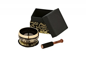 Bol tibetan pentru meditație Meinl Sonic Energy SB-OR-300-BK, 9,5 cm, negru