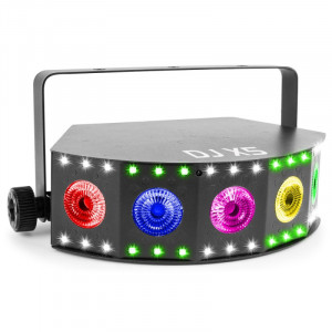 Efect lumini DMX LED DJ X5 cu Stroboscop - Img 1