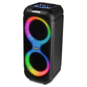 Fenton TRACK510 – Boxă portabilă cu acumulator, LED, 2x8", 160W, Bluetooth/USB/SD - Img 6