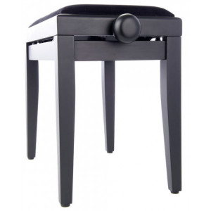 Flame KB15-BM cu inaltime reglabila si sezut tapitat cu catifea neagra