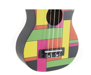 GEWA Manoa Black Neon Soprano Ukulele - Img 4