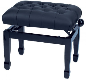 Gewa scaun pian deluxe xl negru lucios