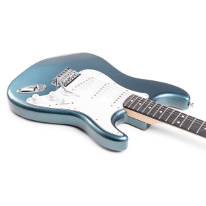 GigKit Stratocaster Albastru cu amplificator 40W – Set chitară electrică ideal pentru începători - Img 5