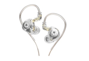 KZ Acoustics EDX PRO Clear – Căști profesionale in-ear cu 1 driver dinamic de 10mm și cablu C-pin