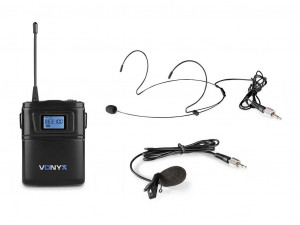 Lavaliera fara fir 16 canale, 863.000-865.000 MHz Vonyx WM60B - Img 1