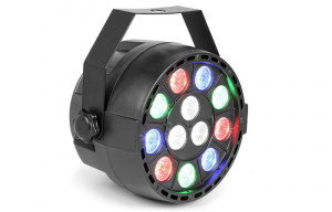 Lumina disco PAR 12 LEDx1W RGBW - Img 1