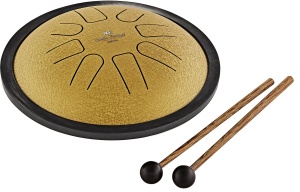 Meinl SSTD3G Sonic Energy Mini Steel Tongue Drum 7" – Fa Minor , Gold - Img 2