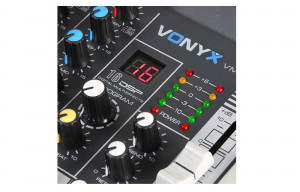 Mixer audio Vonyx VMM-K402 4 canale, Bluetooth/ USB/ DSP/48V