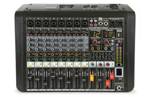 Power Dynamics PDM-M804A – Mixer activ cu amplificare 2x200W RMS, Bluetooth și USB