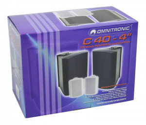 Set boxe de perete Omnitronic C-40wh 4'', 35 Watti RMS, 8 ohmi