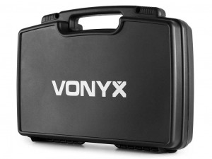 sistem 1 lavaliera si 1x microfron de mana UHF wireless Vonyx WM82C 179.215 