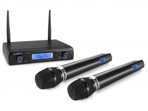 Sistem 2x microfoane fara fir UHF 16 canale Vonyx WM62 - Img 2
