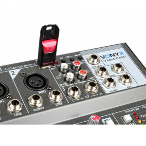 Vonyx Mixer pasiv 4 x canale USB VMM-F401 - Img 3