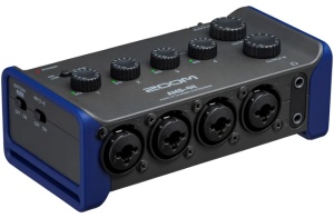 Zoom AMS-44 – Interfață audio profesională USB-C cu 4 intrări XLR/TRS, comutator Music/Streaming și alimentare flexibilă - Img 6