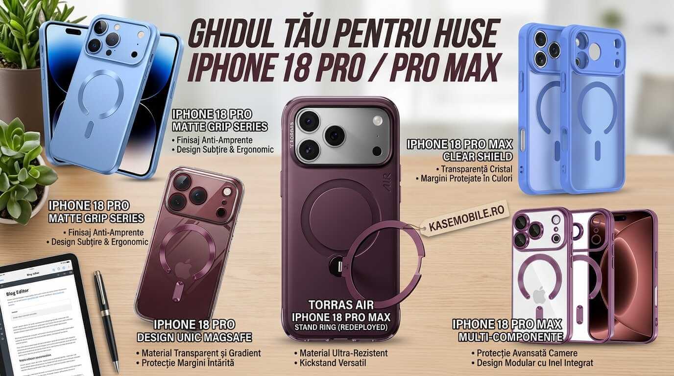 Ghid premium 2026: Cum alegi cele mai bune huse iPhone 18 Pro și huse iPhone 18 Pro Max pentru protecție absolută