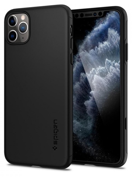 Husa Iphone 11 PRO MAX - Spigen Thin Fit 360-Black