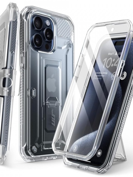 Husa iPhone 15 Pro Max Supcase Unicorn Beetle Pro -Transparenta