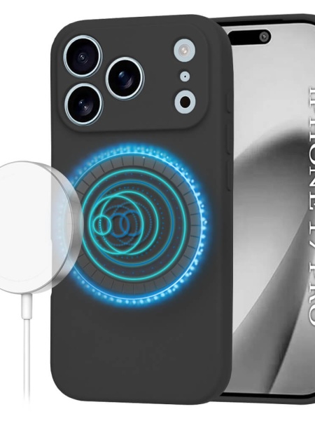 Husa iPhone 17 Pro SoftFlex Magsafe neagra
