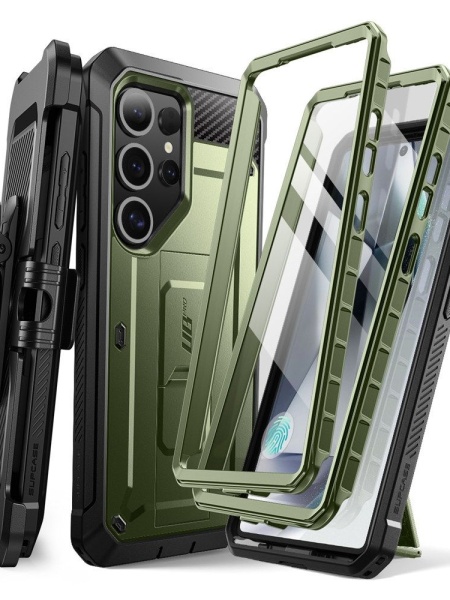 Husa Samsung Galaxy S25 Ultra Supcase Unicorn Beetle Pro Guldan - set