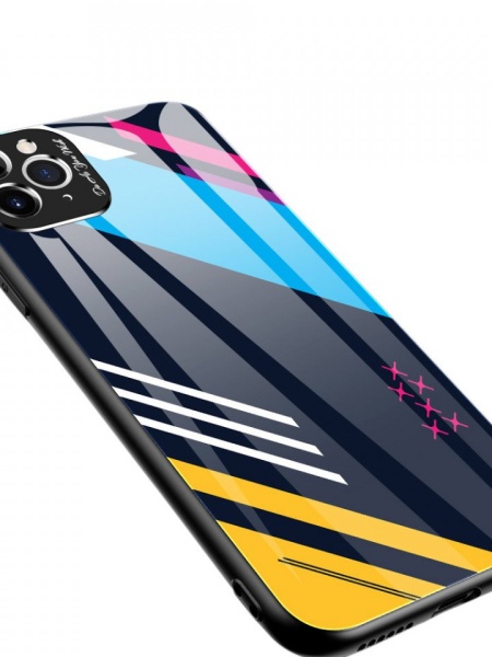 Husa Iphone 11 PRO MAX -Color Glass-cu sticla securizata- pattern 2
