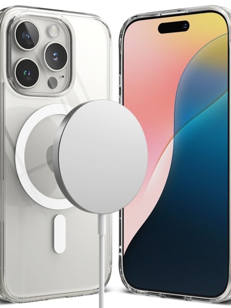 Husa iPhone 16 Pro Max Ringke Fusion Magsafe transparenta