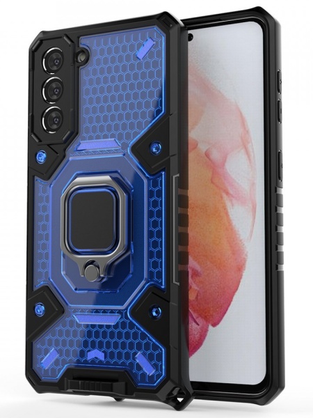 Husa Samsung Galaxy S21 FE - Honeycomb Armor- Albastra