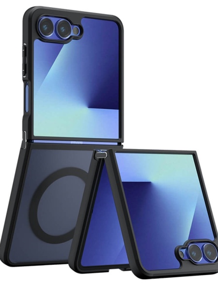Husa Samsung Galaxy Z Flip 7 PureFrost MagSafe Frosted Black