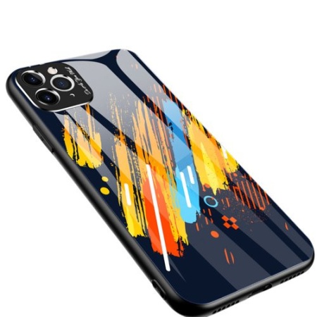 Husa Iphone 11 PRO-Color Glass-cu sticla securizata- pattern 5