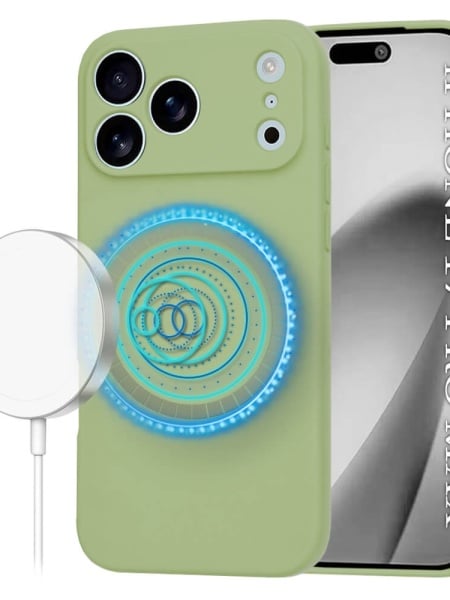 Husa iPhone 17 Pro Max SoftFlex Magsafe verde matcha