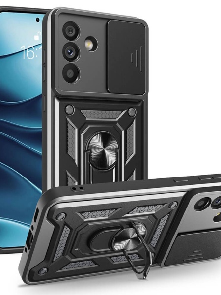 Husa Samsung Galaxy A56 CamShield Case Neagra Techsuit
